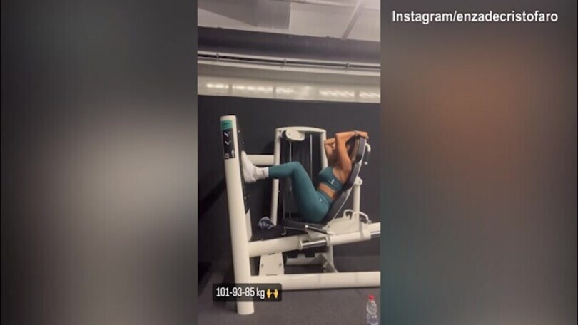 Lady D'Ambrosio si carica: il video in palestra