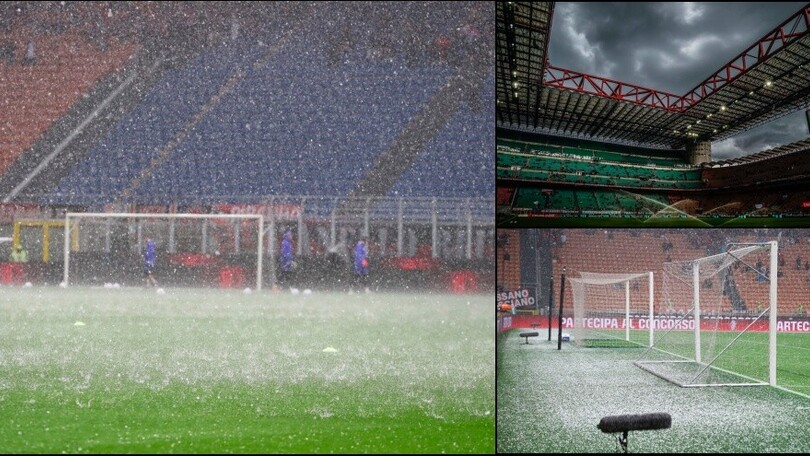 Milan-Verona inizia in ritardo per maltempo: le condizioni a San Siro