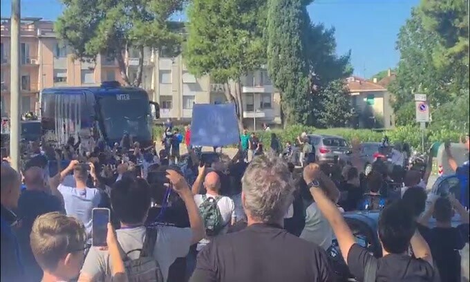 Empoli-Inter, i nerazzurri arrivano allo stadio