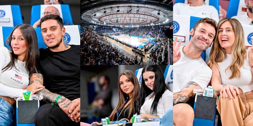 Giorgia Crivello e Francesca Ferragni alla finale di Supercoppa italiana di Basket