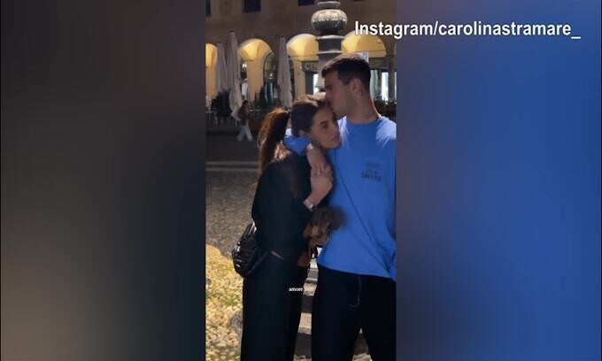 Carolina Stramare e Pellegri, serata romantica insieme