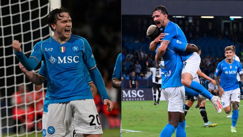 Poker del Napoli all'Udinese: Osimhen e Kvaratskhelia show