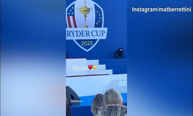 Ryder Cup 2023, Satta presenta sul palco e tra il pubblico c'è Berrettini