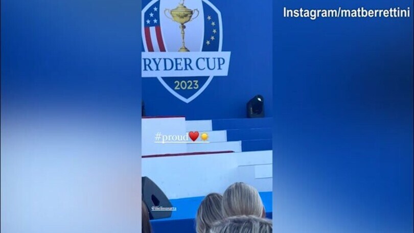 Ryder Cup 2023, Satta presenta sul palco e tra il pubblico c'è Berrettini