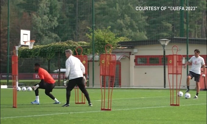 Milan, rifinitura con vista Borussia Dortmund
