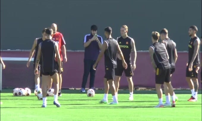 Roma, giovedì sera sfida al Servette: allenamento a Trigoria