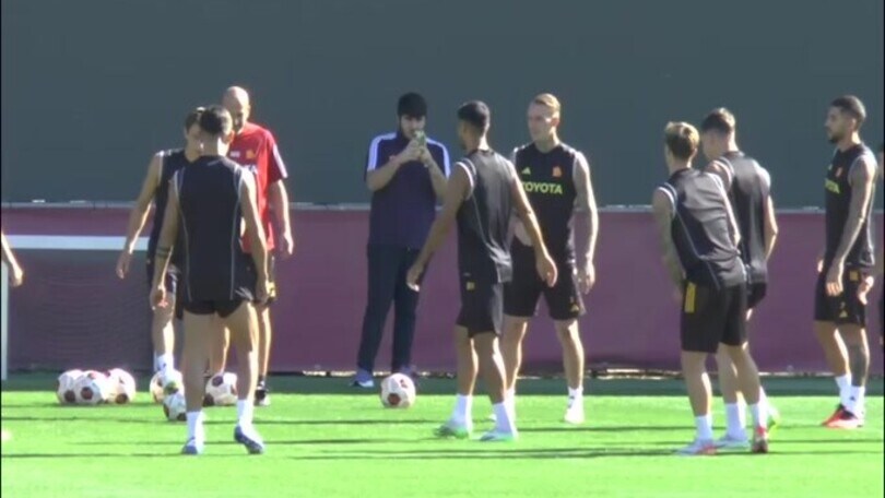 Roma, giovedì sera sfida al Servette: allenamento a Trigoria