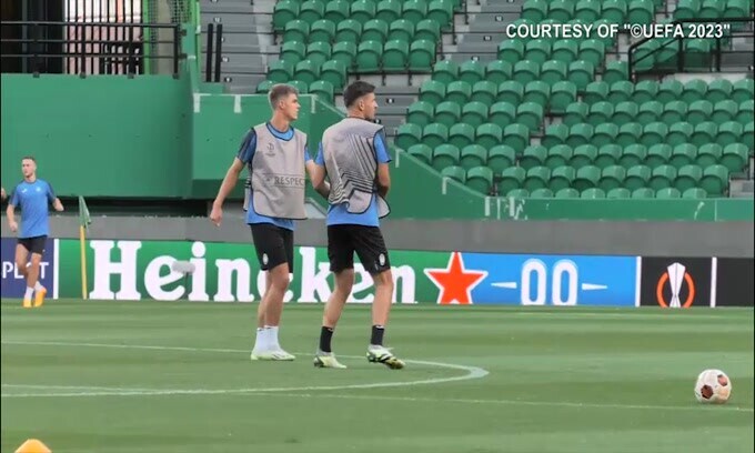 Sporting Lisbona-Atalanta, l'allenamento dei nerazzurri in Portogallo
