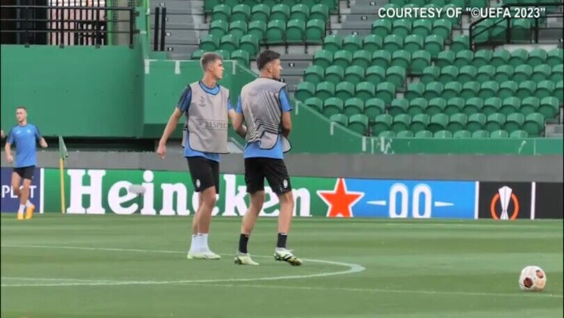 Sporting Lisbona-Atalanta, l'allenamento dei nerazzurri in Portogallo