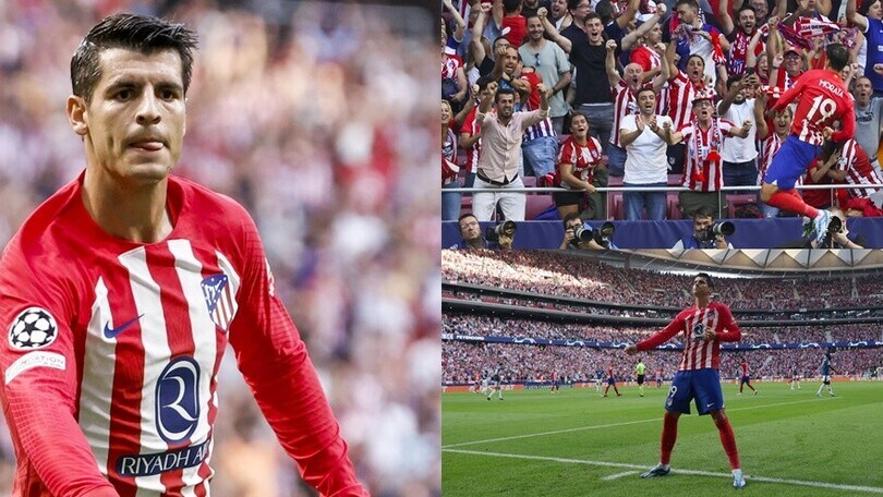 Furia Morata in Champions: doppietta in Atletico-Feyenoord, esultanza show