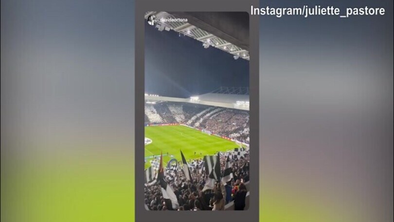 Newcastle-Psg 4-1, lady Tonali festeggia dalla tribuna