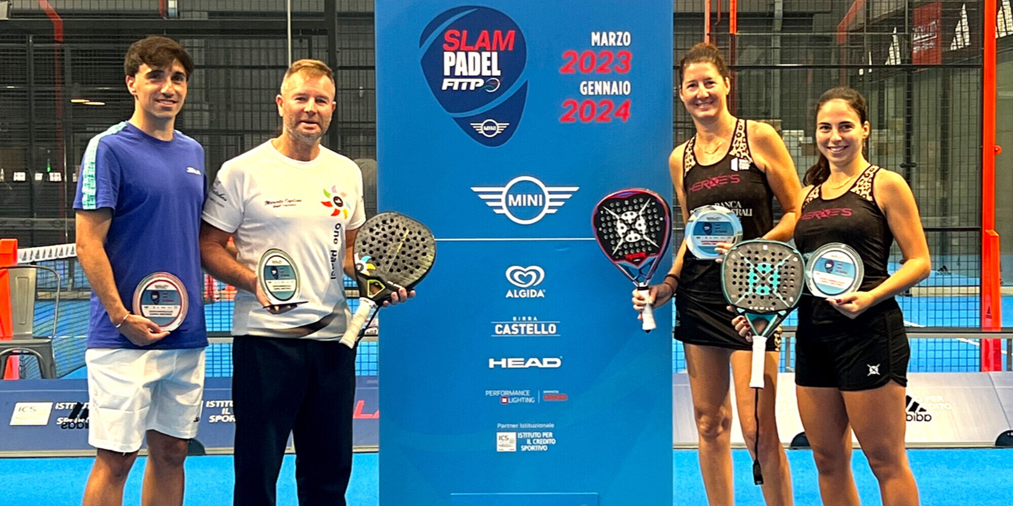Spettacolo al Padelcity di Leinì per lo Slam by Mini