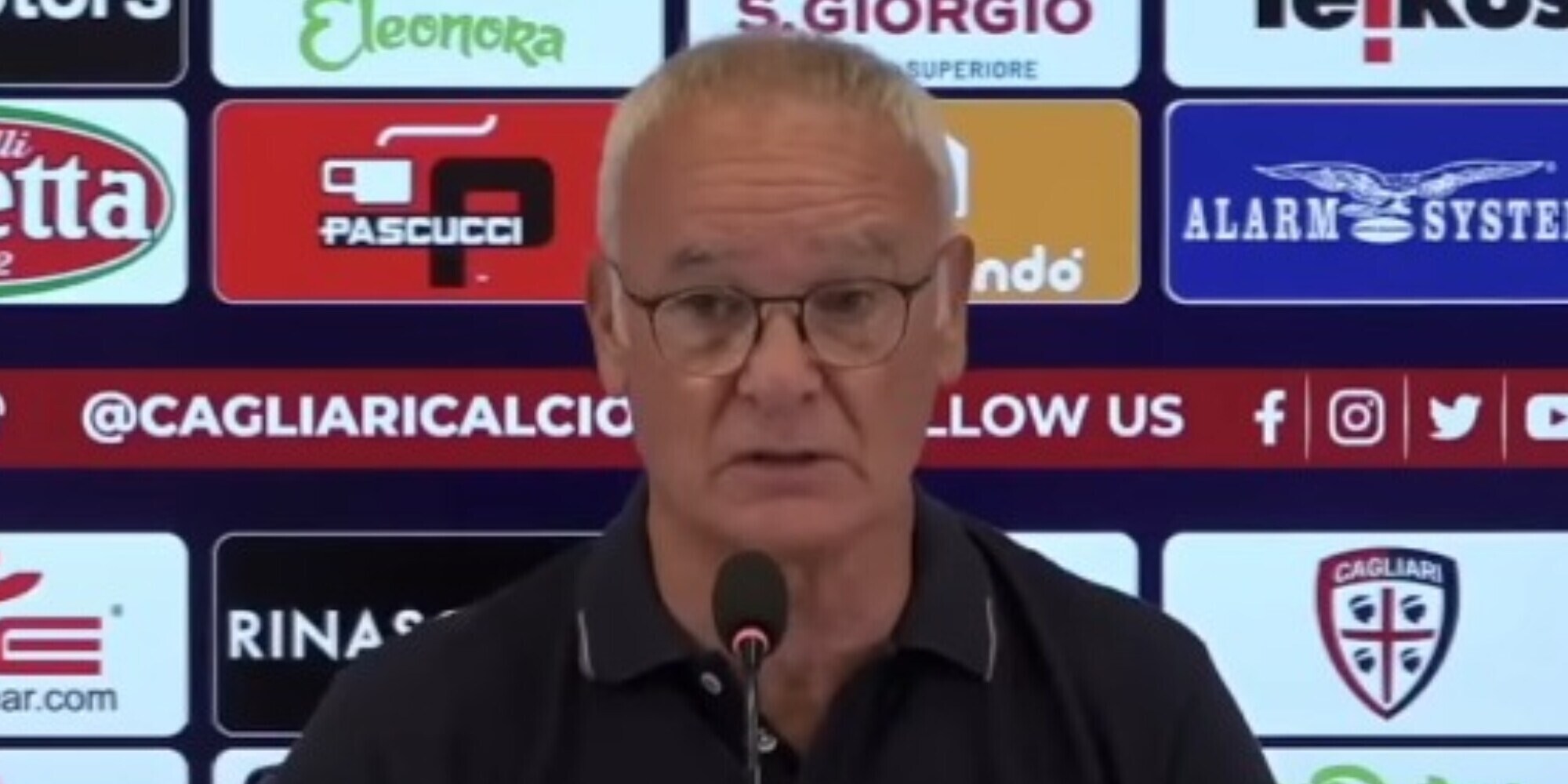 Cagliari-Roma, Ranieri: "Gioca Scuffet, Luvumbo convocato"