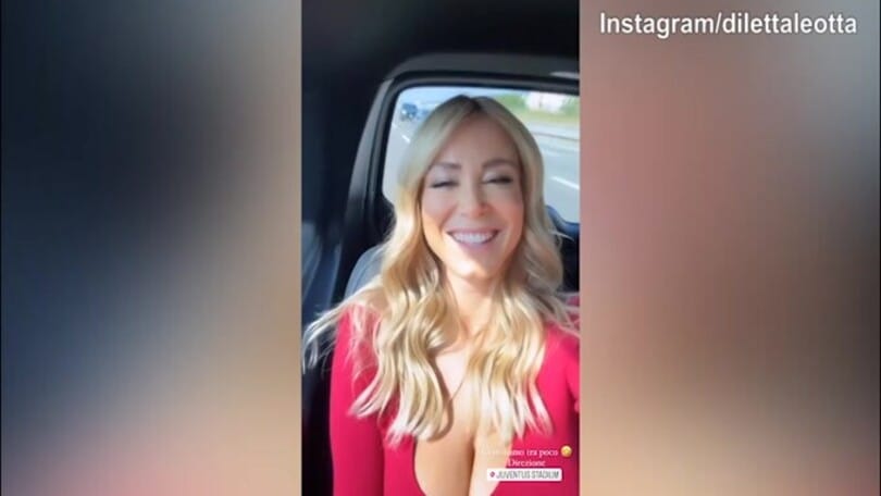 Juventus-Torino, Diletta Leotta verso l'Allianz Stadium