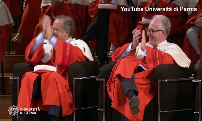 La commozione di Ancelotti per la Laurea