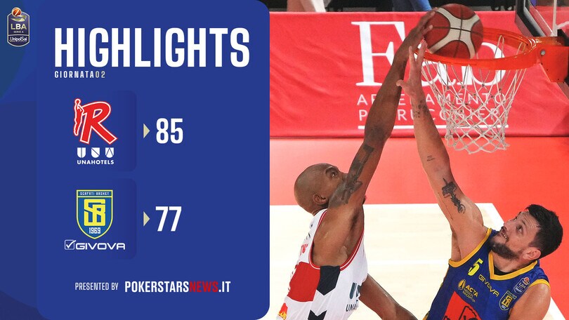 UNAHOTELS Reggio Emilia - Givova Scafati Basket