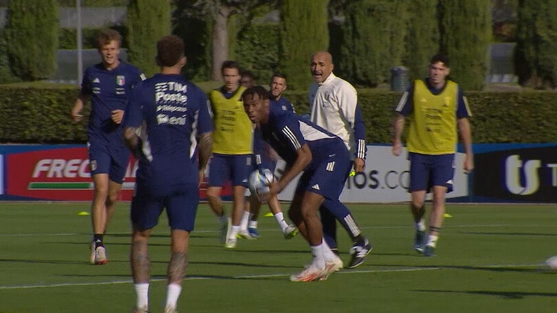 Allenamento a Coverciano per gli Azzurri