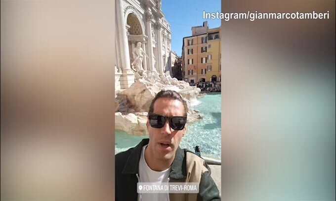 Fontana di Trevi, il lancio della monetina è di...Tamberi