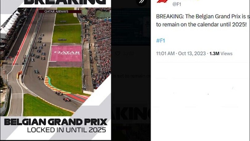 F1, rinnovo per il GP Belgio: si correrà a Spa anche nel 2025