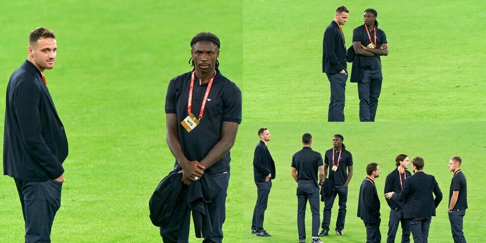 Kean e Gatti, walk around al San Nicola: pronti per l'Italia