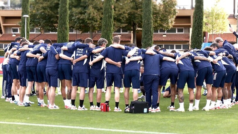 Gli Azzurri si allenano a Coverciano