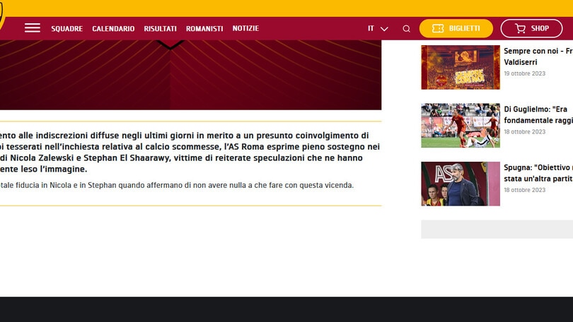 La Roma sostiene ufficialmente Zalewski ed El Shaarawy