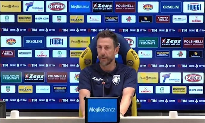 Di Francesco: "Un orgoglio vedere tanti nostri tifosi in trasferta"