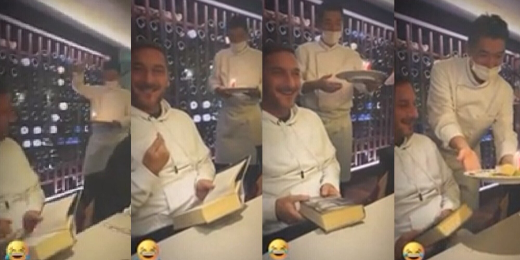 Totti a cena con Noemi a Tokyo: il siparietto con il cameriere giapponese