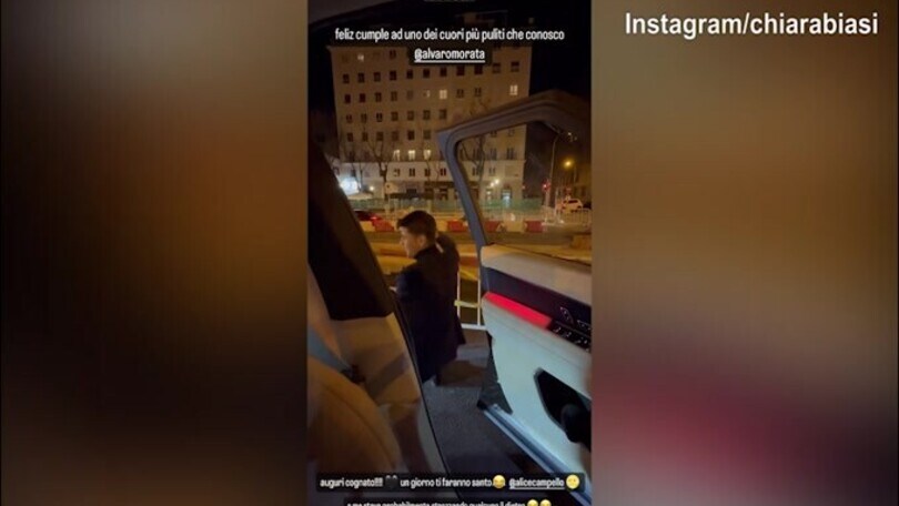 Compleanno Morata, gli auguri di Chiara Biasi