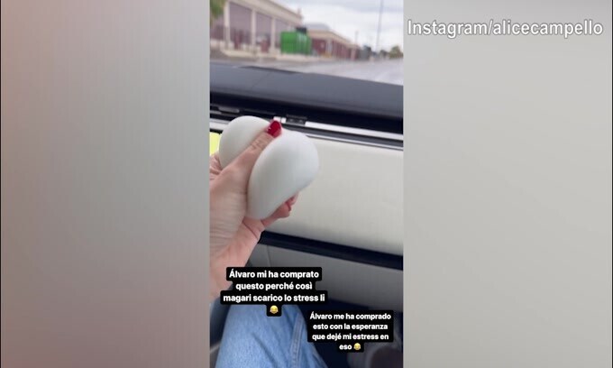 Alvaro, regalo antistress ad Alice: "Magari lo combatto così..."