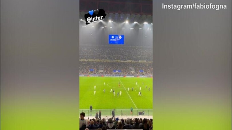 Inter, vittoria contro il Salisburgo: Fognini osserva dalla tribuna
