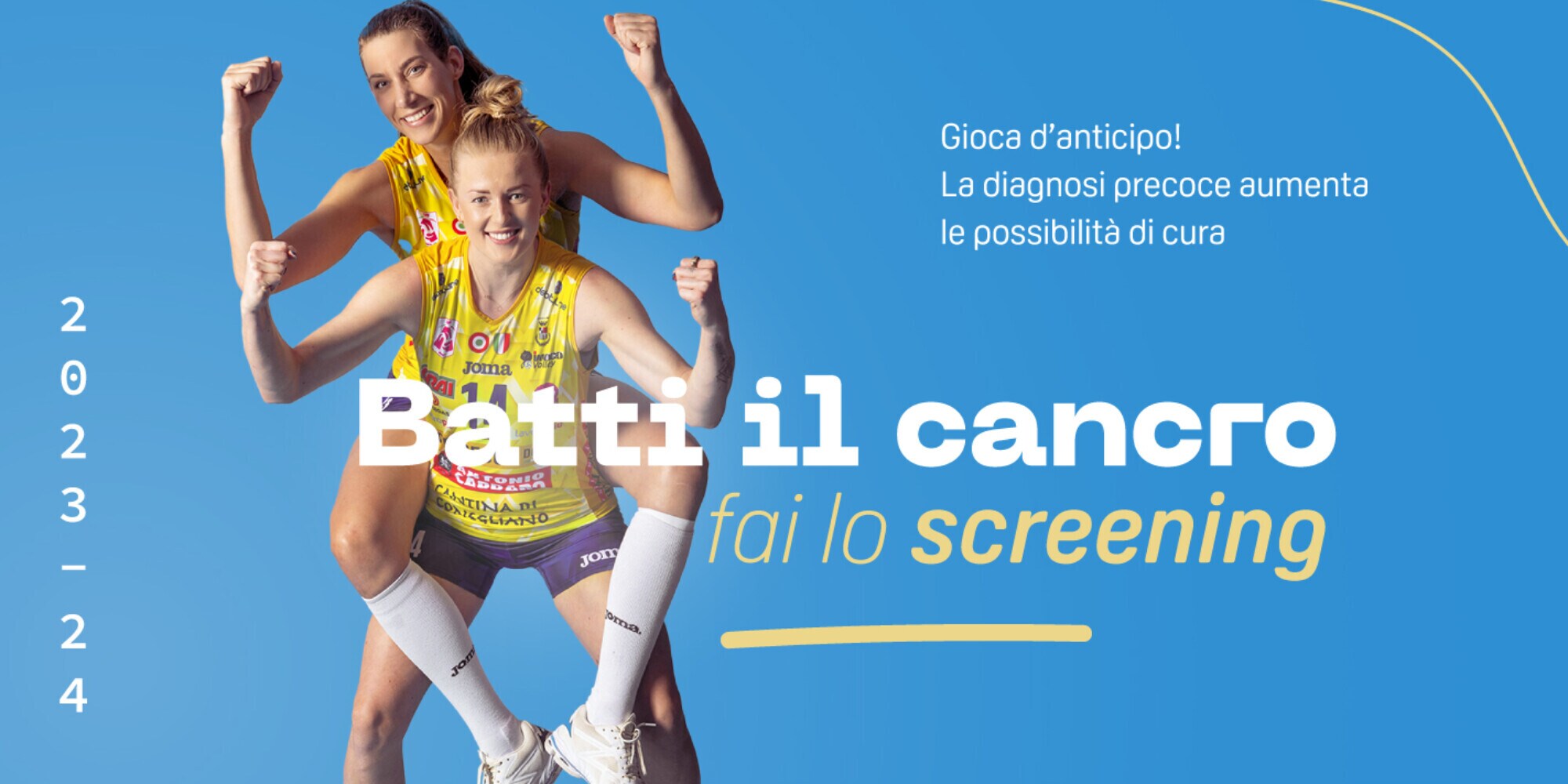 Conegliano in prima linea per la lotta al cancro con Wolosz e De Kruijf