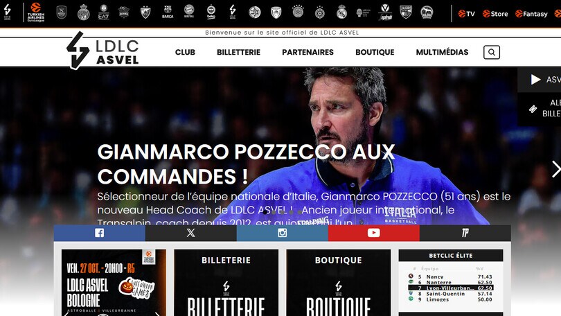 Pozzecco-Villeurbanne, è ufficiale