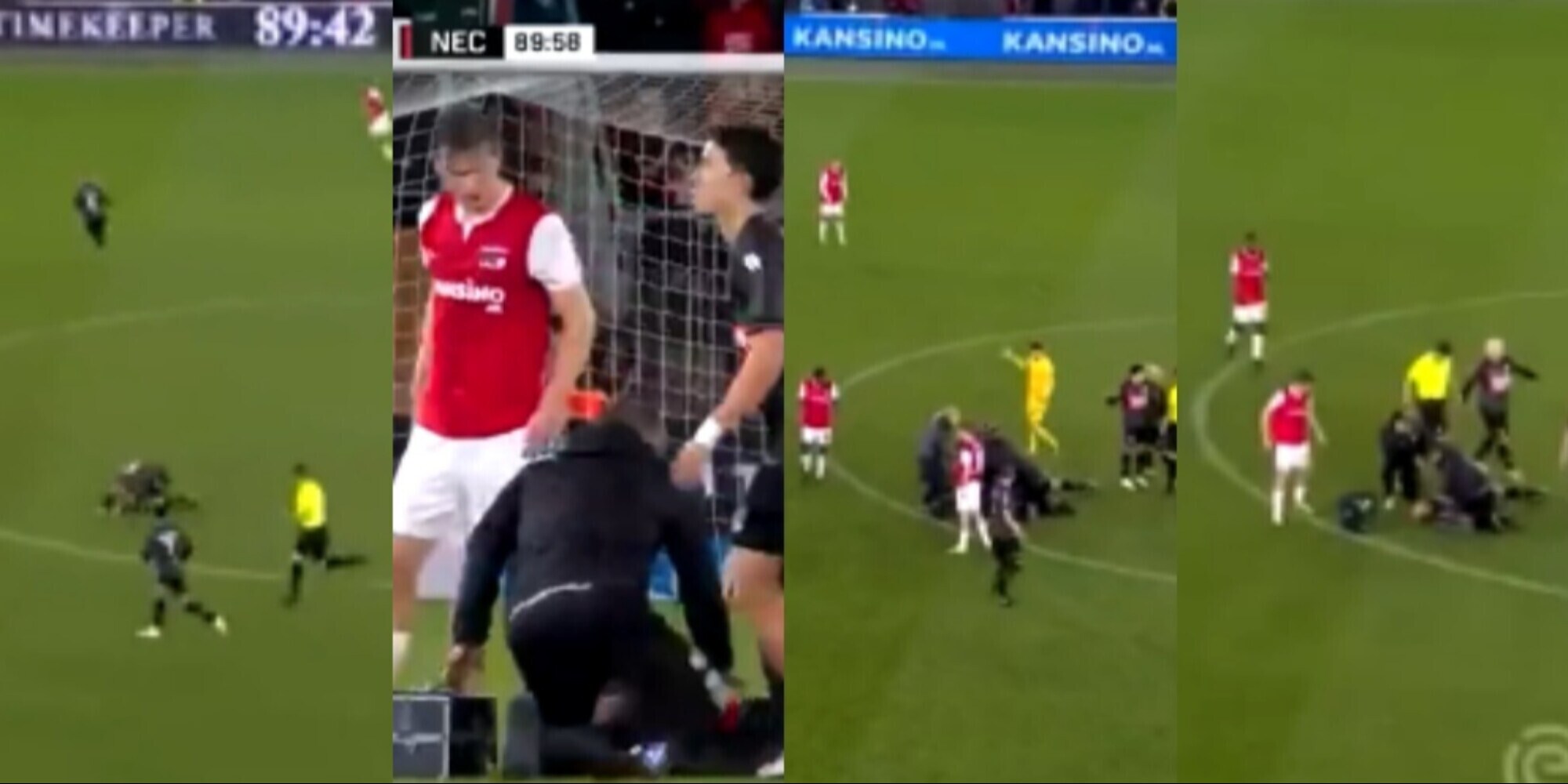 Terrore in Olanda: Bas Dost rianimato in campo