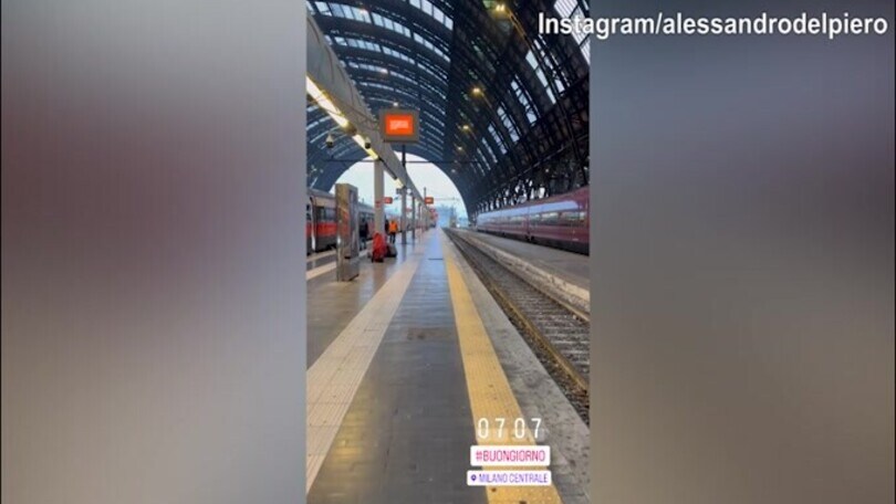 7 del mattino, Alex Del Piero corre verso il treno