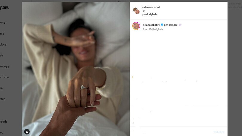Dybala e Oriana Sabatini si sposano