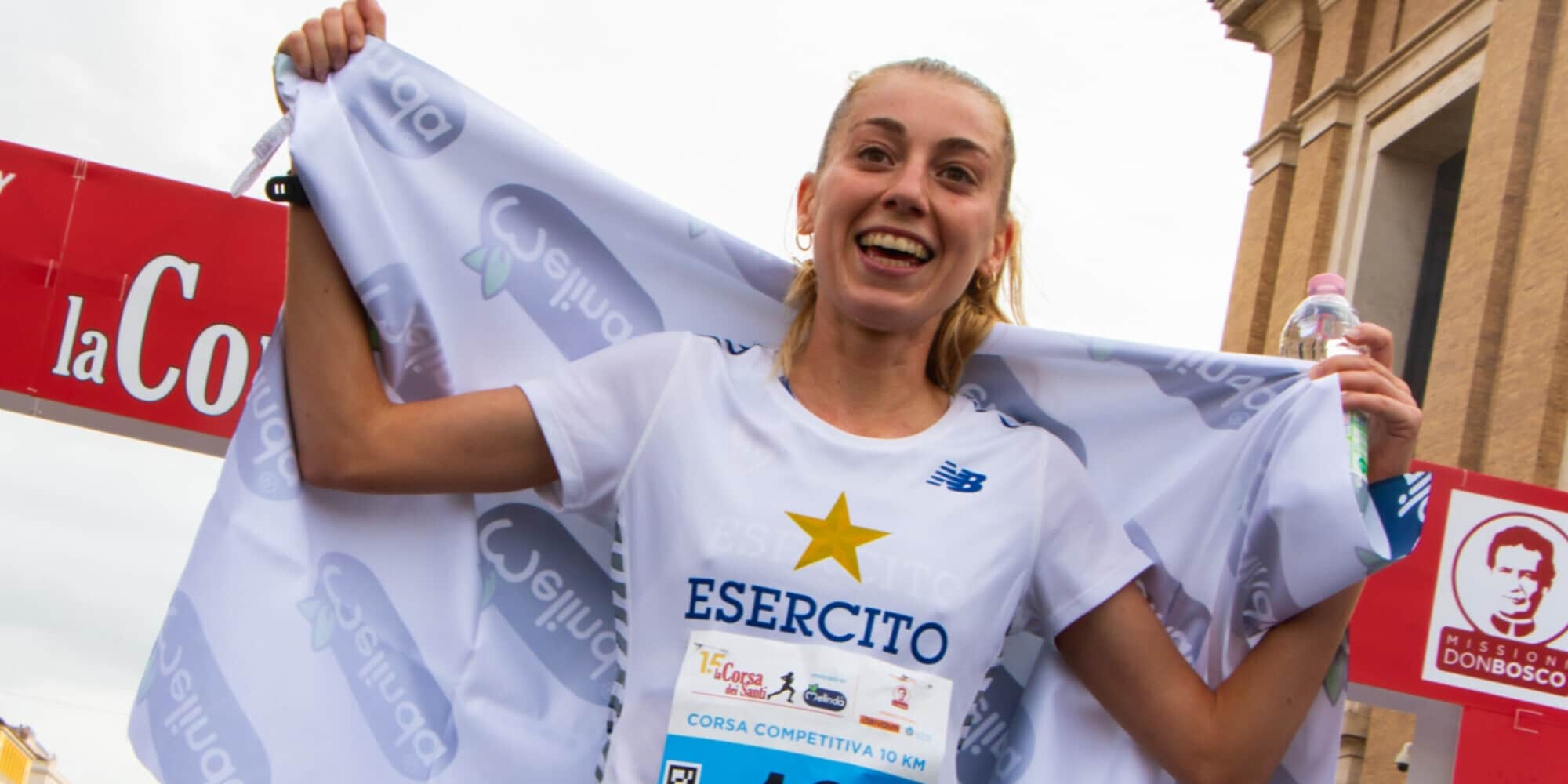 Quante stelle alla Corsa dei Santi: Sara Simeoni, Rosolino, Fiona May e Danielle Madam. Vinconi Riva e Palmero