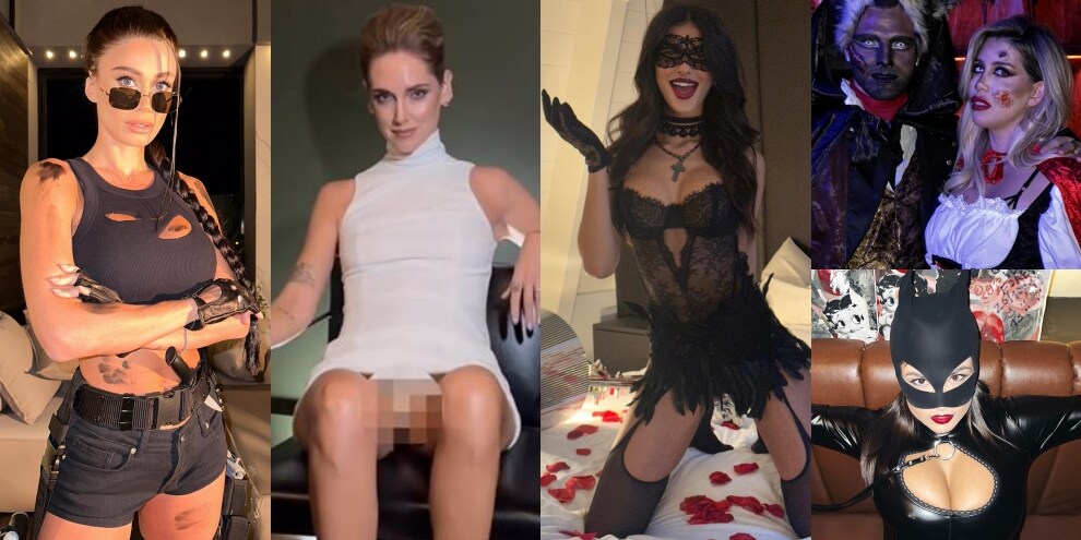 Da Diletta Leotta e Chiara Ferragni a Wanda Nara: le vip più sexy per Halloween