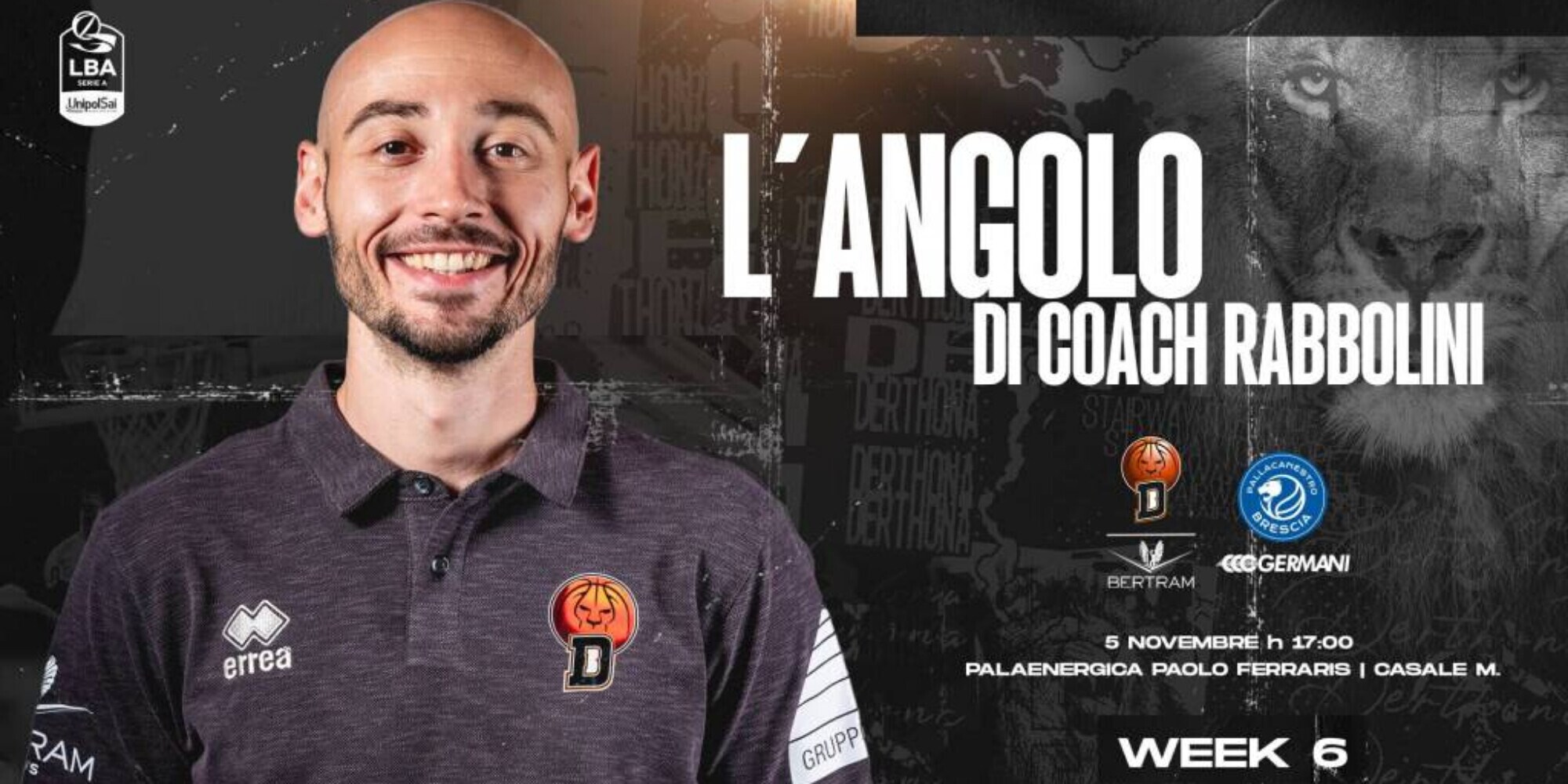 Bertram Derthona: l’angolo di coach Rabbolini