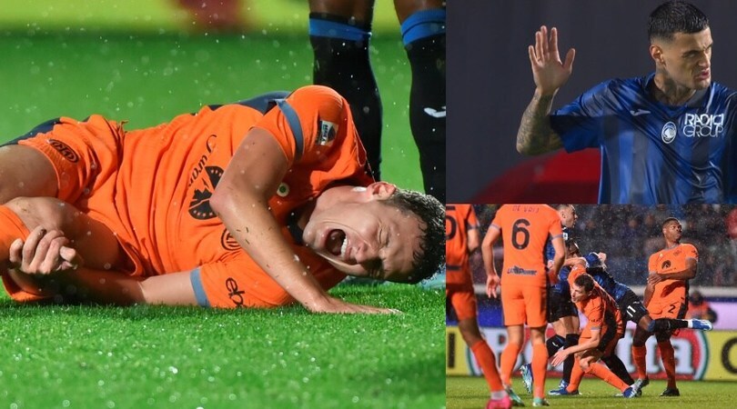 Pavard si fa male in Atalanta-Inter: l'infortunio impressiona Scamacca