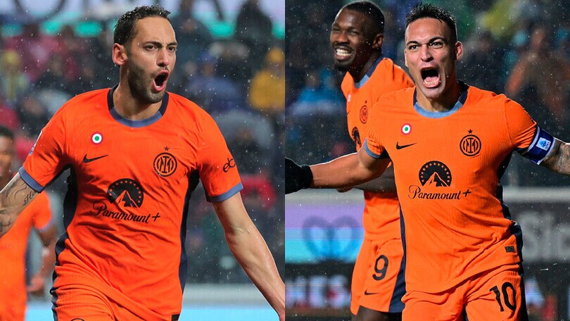 Inter corsara a Bergamo: battuta l'Atalanta 2-1