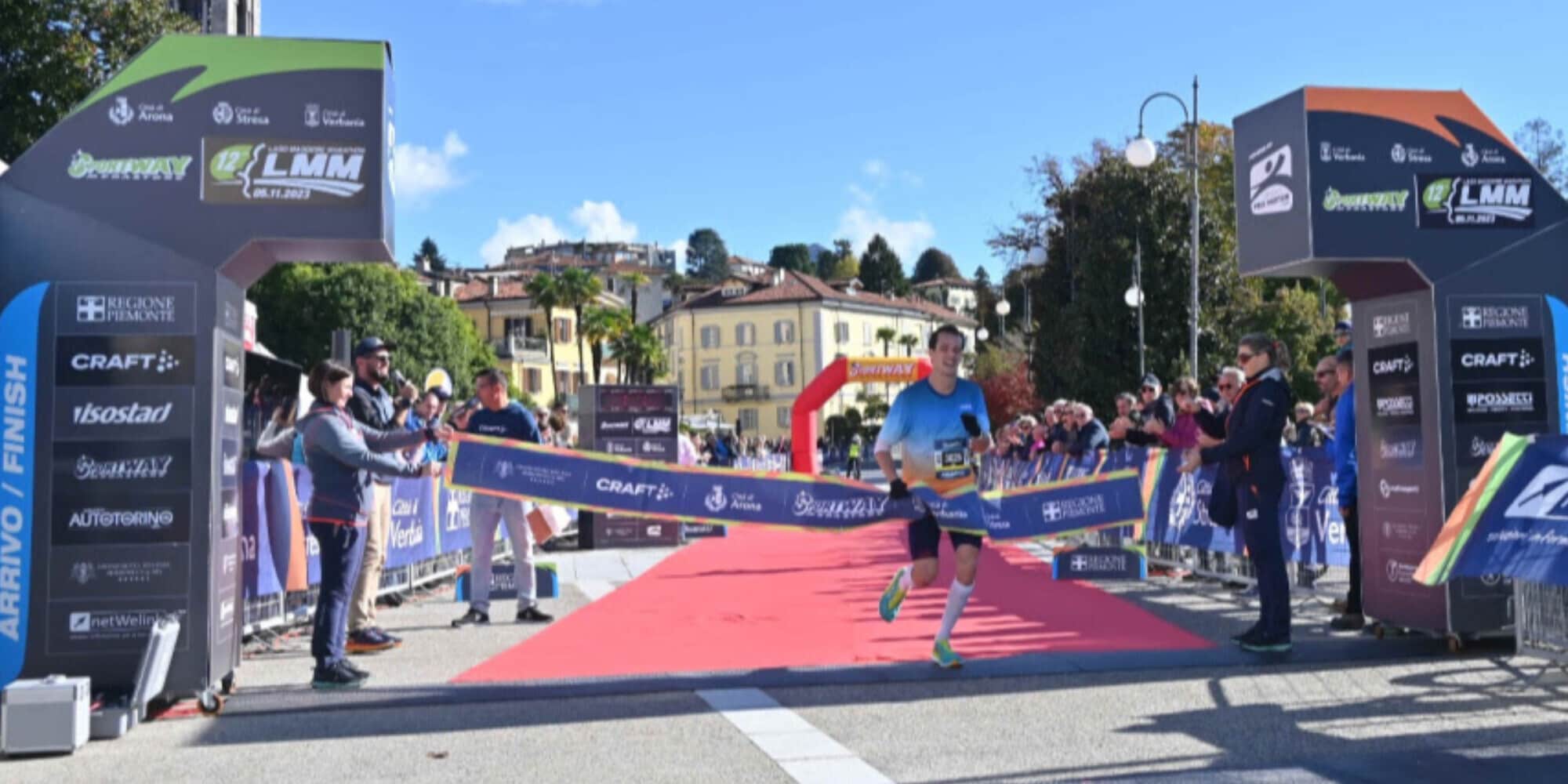 XII SPORTWAY Lago Maggiore Marathon vincono Geoffrey Poly e Caroline Rizzi