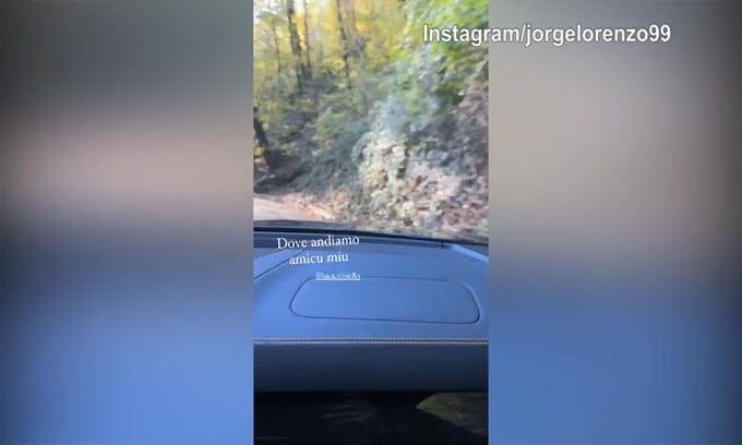 Jorge Lorenzo, viaggio misterioso nel bosco