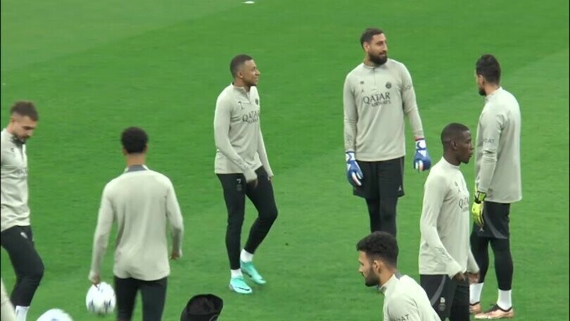 Psg in campo a San Siro: Donnarumma torna a "casa"
