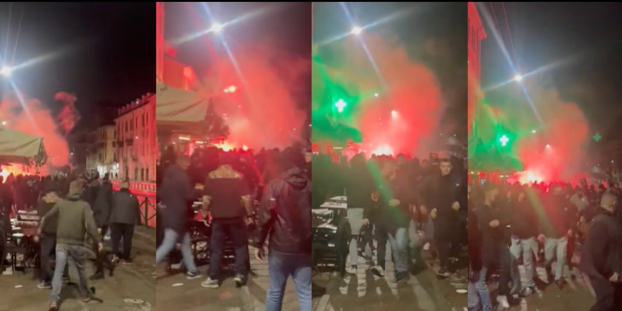 Milano, scontri tifosi Milan-Psg e polizia: caos, accoltellati e feriti