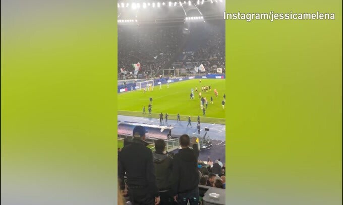 La Lazio vince, Immobile segna: l'esultanza della tribuna