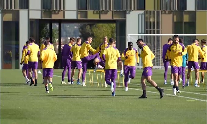 Fiorentina, al Viola Park la rifinitura pre Cukaricki