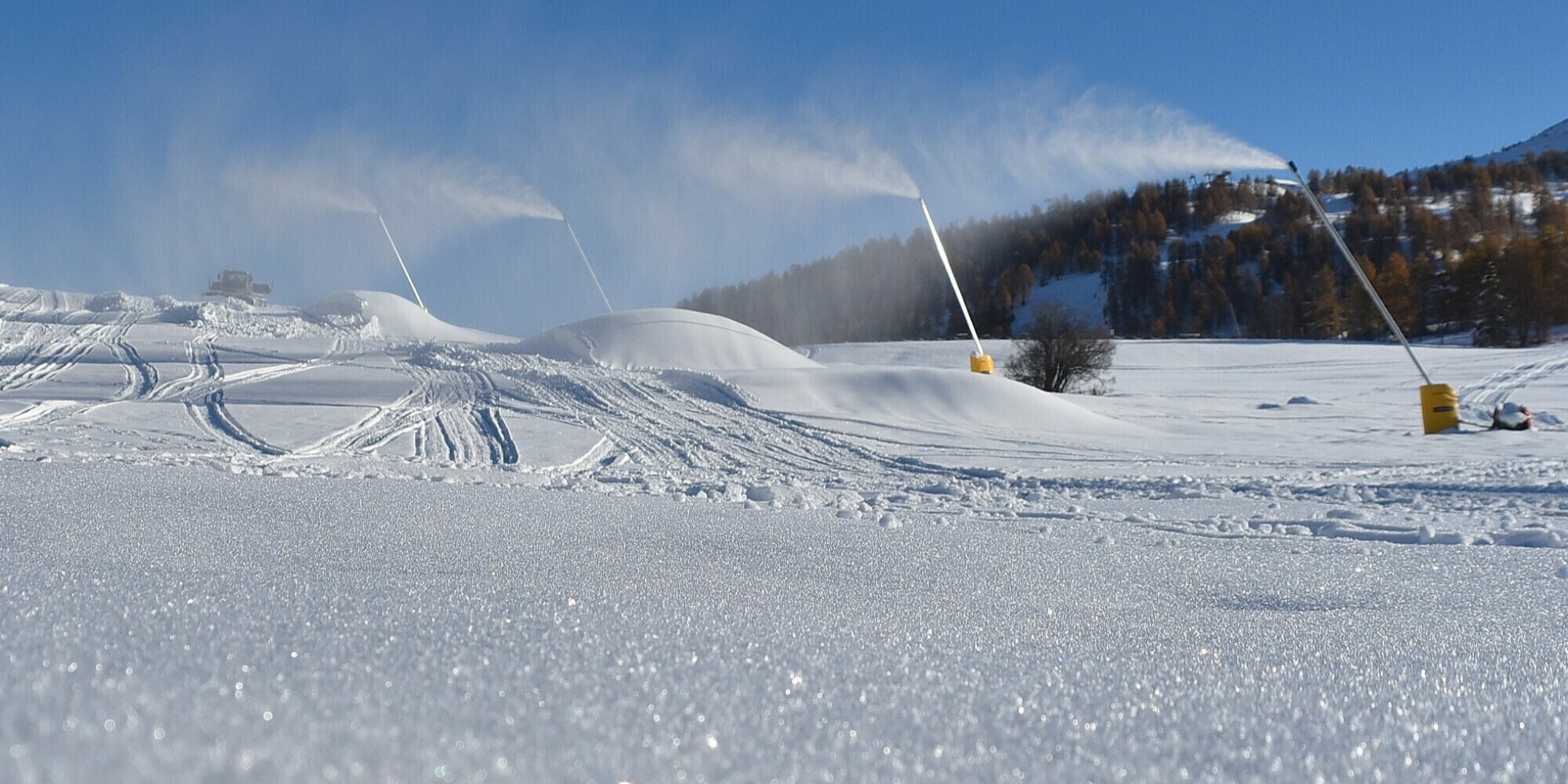 Vialattea: l’impianto di innevamento di Sestriere è in funzione a pieno ritmo