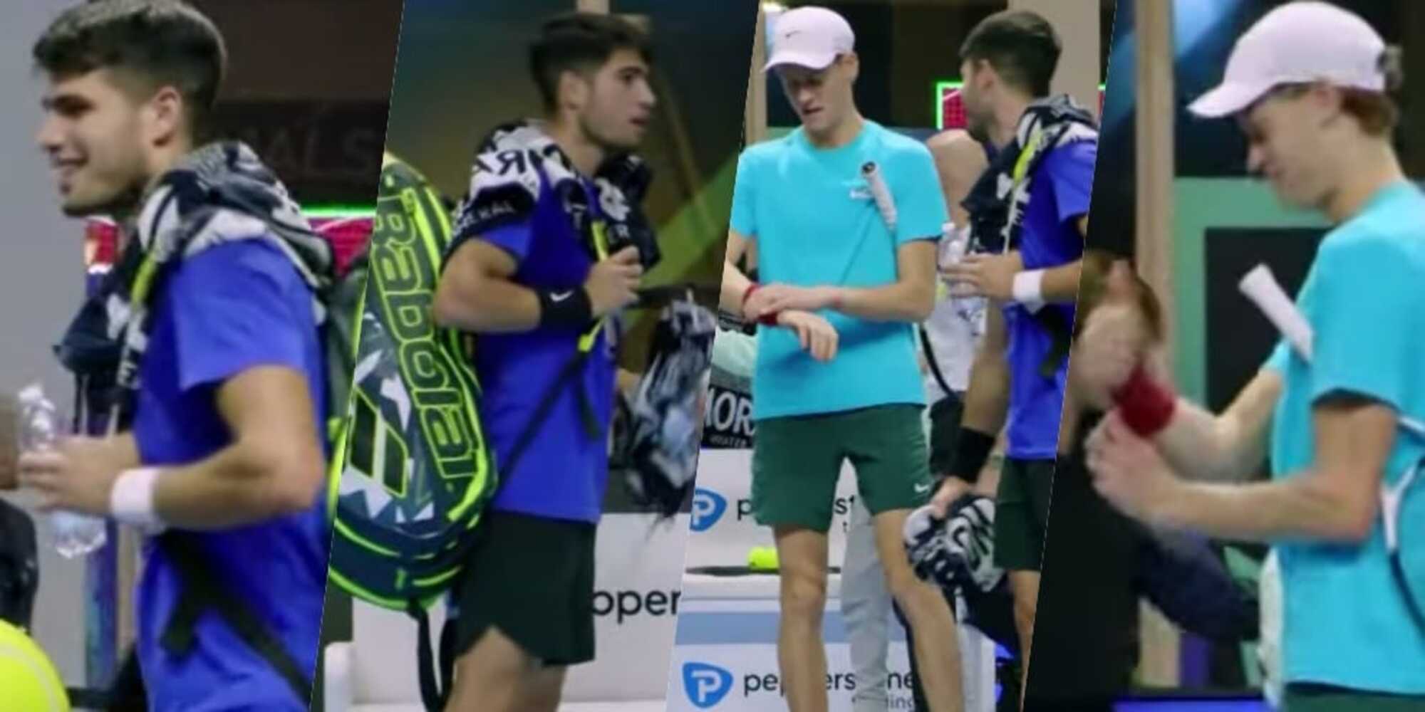 Djokovic-Medvedev, ultimi arrivi. Sinner-Alcaraz, allenamenti e saluti
