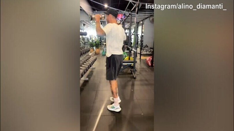 Diamanti, gli esercizi in palestra sono da ridere...
